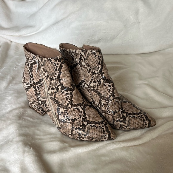 Steve Madden Snakeskin Ankle Boots - Picture 5 of 7